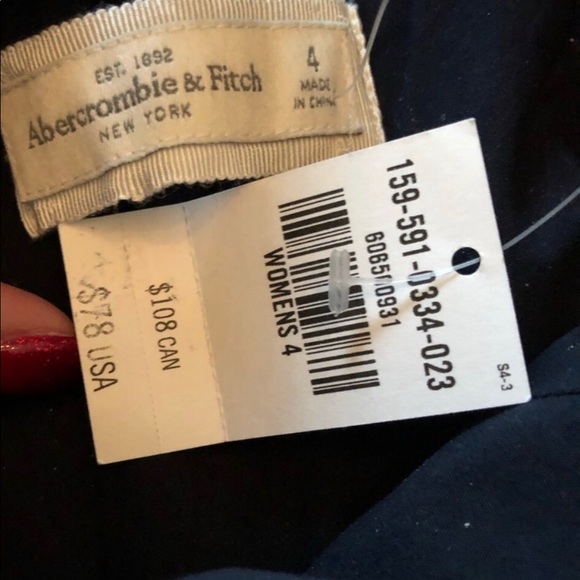 Abercrombie and Fitch plaid strapless - Picture 4 of 4
